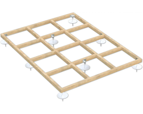 Fundamentrahmen Palmako 240 x 180 x 12 cm tauchgrundiert braun