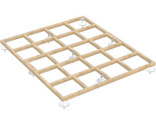 Fundamentrahmen Palmako 270 x 230 x 12 cm tauchgrundiert braun