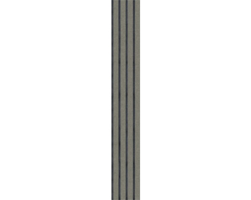 Akustikpaneel KIWI WALL Felt Grey 1380 x 195 x 10 mm Tapete mit Streifenmuster