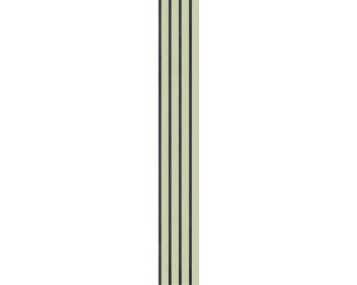 Akustikpaneel KIWI WALL Lemongrass 1380 x 195 x 10 mm Dekorplatte mit schmalen Holzleisten
