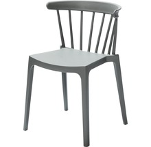Stuhl aus Kunststoff mit Rückenlehne
