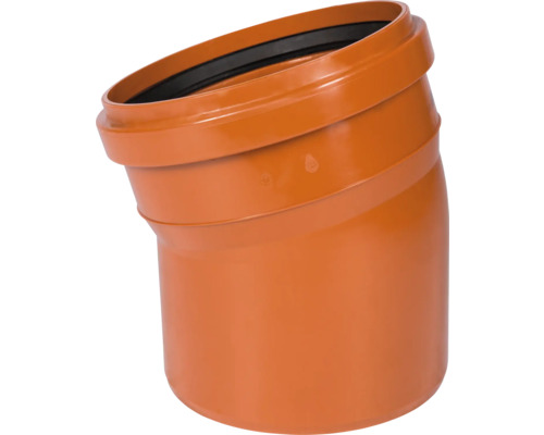 KG Bogen 15° DN 250 mm Abwasserrohrbogen aus Kunststoff