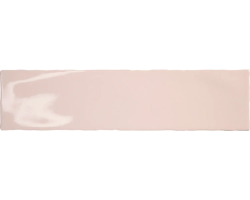 Einzelne rosa Wandfliese