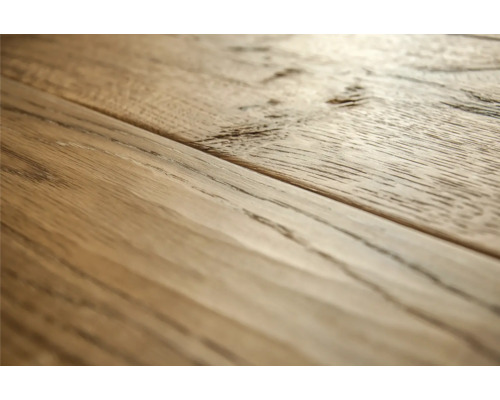 Detailansicht eines Holzfußbodens