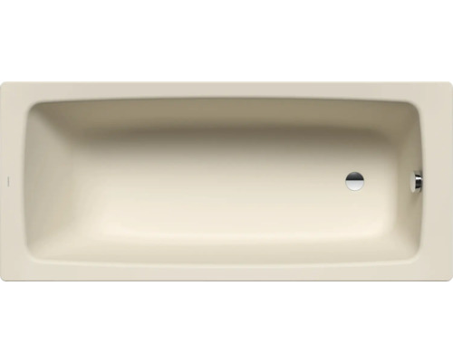 Draufsicht auf eine rechteckige Badewanne.