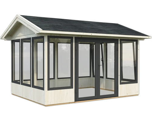 Gartenhaus mit Fenstern und Doppeltür