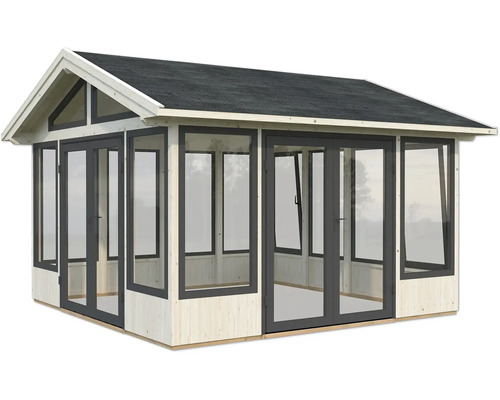 Gartenhaus mit Fenstern und Doppeltür
