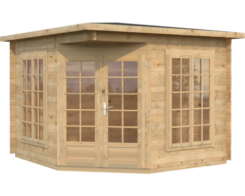 Pavillon Palmako Melanie Low 7 m² 300 x 300 cm tauchgrundiert braun