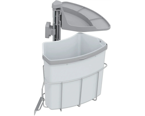 Einbaumülleimer VS ENVI 18 l silber grau