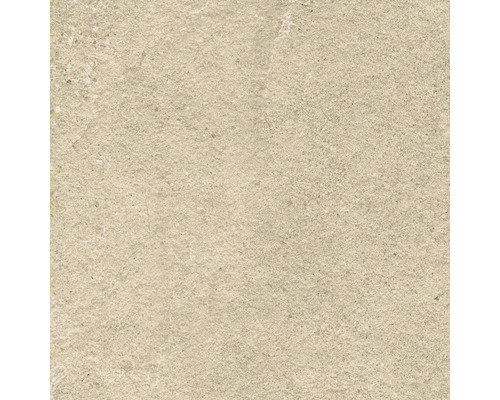 Nahaufnahme einer beigen Fliese mit rauer Textur.