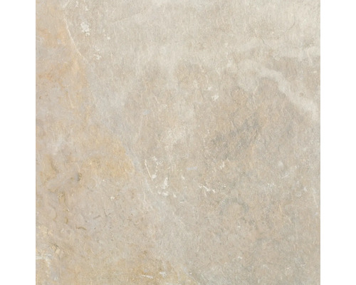 Beige Bodenfliese mit Steinoptik.