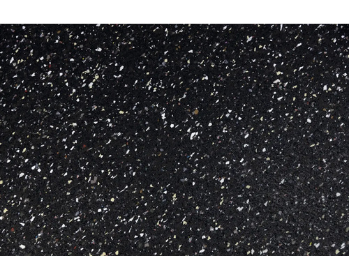 Schwarze Gummimatte mit Sprenkeln als Bodenbelag