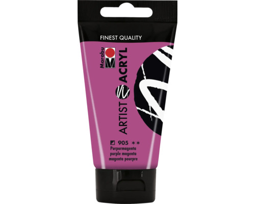 Marabu Acrylfarbe Artist Acryl purpurmagenta 905 75 ml Marabu Künstler Acrylfarbe in Purpurmagenta Tube