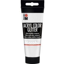 Tube mit transparenter Glitzer-Acrylfarbe von Marabu