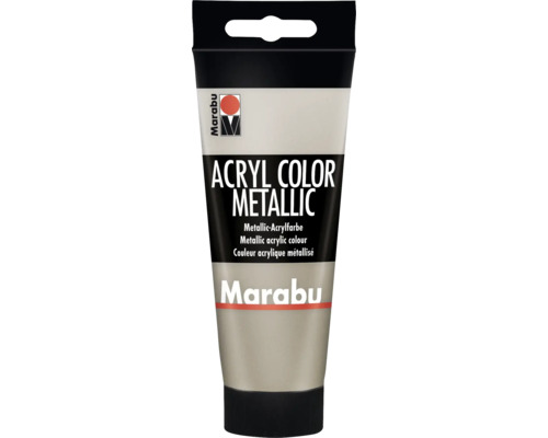 Marabu Acrylfarbe Acryl Color metallic taupe 748 100 ml Tube Metallic Acrylfarbe