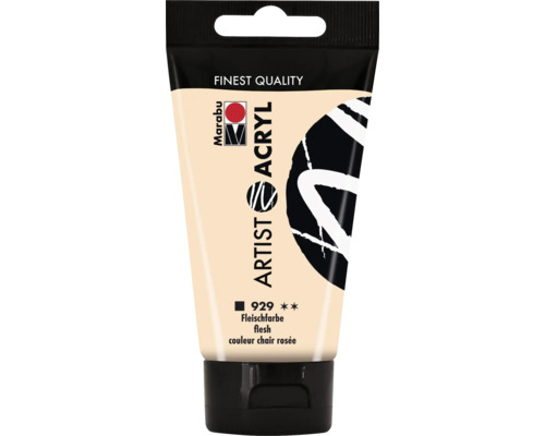 Marabu Acrylfarbe Artist Acryl fleischfarbe 929 75 ml Marabu Künstler Acrylfarbe, Farbe Fleischfarbe, Tube