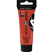 Marabu Künstler Acrylfarbe Zinnoberrot, Tube