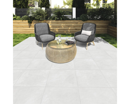 FLAIRSTONE Feinsteinzeug Terrassenplatte Ice Cube 60 cm x 60 cm x 2 cm FLAIRSTONE Feinsteinzeug Terrassenplatte Ice Cube 60 cm x 60 cm x 2 cm