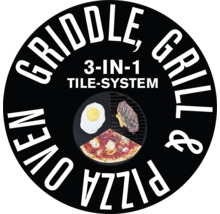 Griddle Grill und Pizzaofen 3-in-1 Fliesensystem