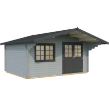 Gartenhaus Palmako Sally 15,5 m² inkl. Fußboden 515 x 530 cm hellgrau-anthrazit