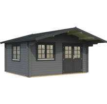 Gartenhaus Palmako Helena 15,1 m² inkl. Fußboden 514 x 524 cm dunkelgrau-anthrazit