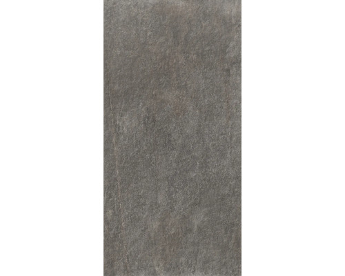 Feinsteinzeug Terrassenplatte Materic Rust 90 cm x 45 cm x 2 cm Graue Bodenfliese mit matter Oberfläche