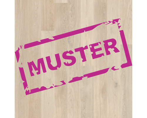 Handmuster zu Parkett Cremeweiß Family Eiche Landhausdiele Gebürstet 1092 x 180 x 14 mm Muster einer Holzoberfläche