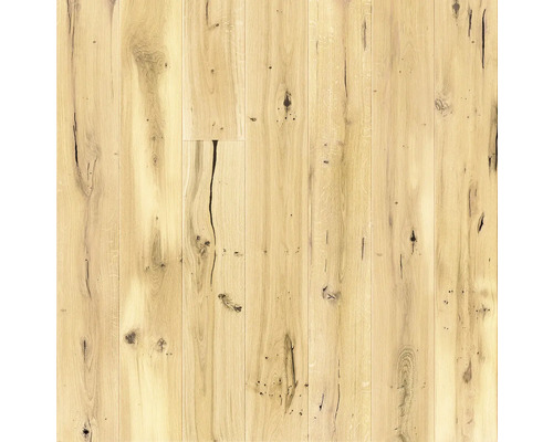 Holzparkett mit Astlöchern und Maserung
