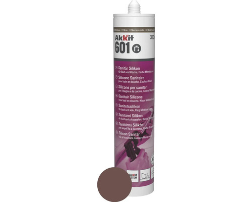 Akkit 601 Sanitär Silikon mittelbraun 310 ml