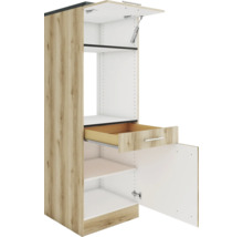 Offener Hochschrank mit Schublade und Regalböden