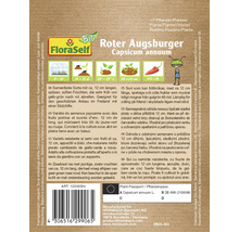 Paprika Roter Augsburger Floraself Floralie & Flo Samenfestes Saatgut Gemüsesamen