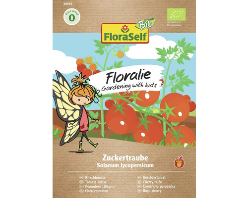 Bio Tomate Zuckertraube FloraSelf Bio Gemüsesamen Samenfestes Saatgut