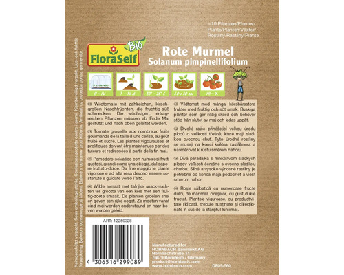 Rote Murmel Wildtomate Saatgut von FloraSelf