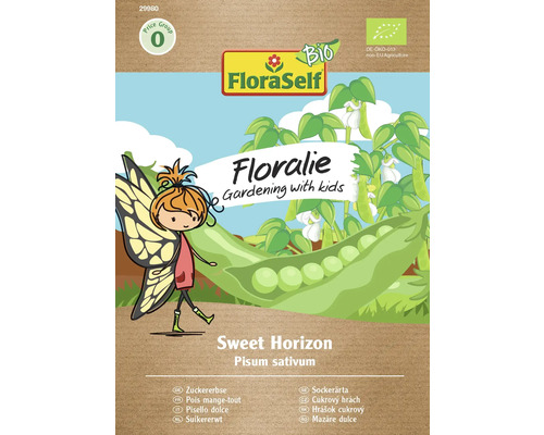 Zuckererbse Sweet Horizon Floraself Floralie & Flo Samenfestes Saatgut Gemüsesamen FloraSelf Floralie Sweet Horizon Zuckererbse Saatgutpackung
