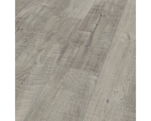 Nahaufnahme von Laminatboden in Holzoptik