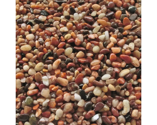 Kieselsteine ​​in verschiedenen Größen und Farben