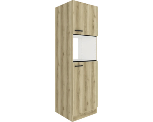 Hochschrank mit zwei Türen und offenem Fach