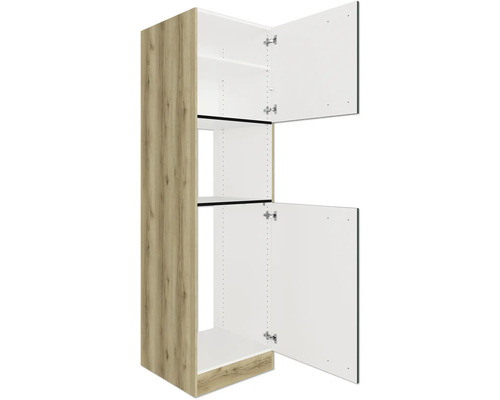 Offener Küchenschrank mit zwei Türen