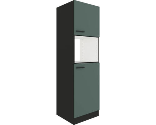 Hochschrank mit zwei Türen und offenem Fach