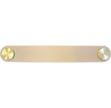 Möbelgriff mit goldfarbenen Beschlägen