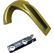 Metallfenstergriff mit Befestigungsplatte