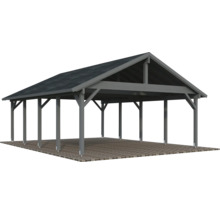 Holzcarport mit Dach für Fahrzeugschutz