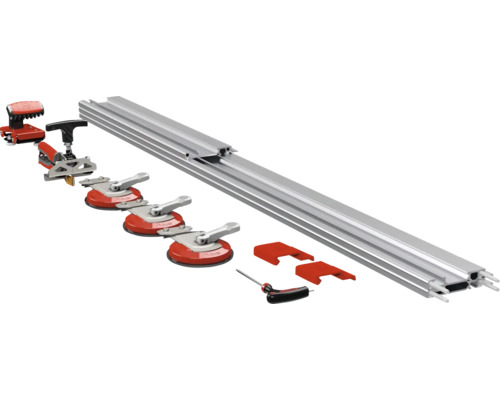 Fliesenschneider-Set mit Führungsschiene, Saughebern und Zubehör