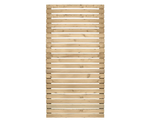 Teilelement Rhombus Lärche 90 x 180 cm natur Holzzaunelement mit horizontalen Latten