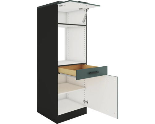 Küchenschrank mit Regalen und Schublade