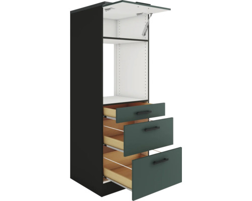 Küchenschrank mit Auszügen und Klappe oben