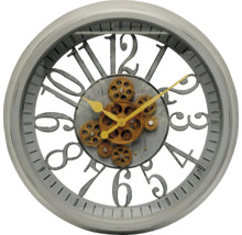 Dekorative Wanduhr mit sichtbarem Uhrwerk