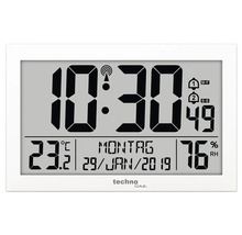 Funk-Wetterstation mit digitaler Anzeige von Uhrzeit, Datum, Temperatur und Luftfeuchtigkeit