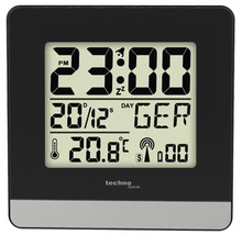 Technoline Funkwecker mit Anzeige von Uhrzeit, Datum, Temperatur und Wochentag