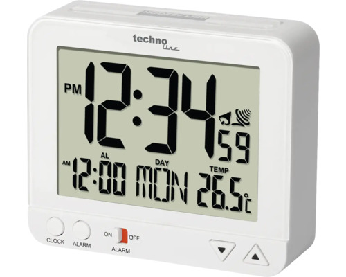 Techno Line Digitaler Wecker mit Temperaturanzeige